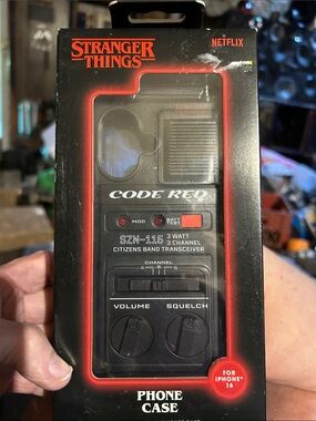 Netflix Stranger Things Black & Red 'Code Red' Phone Case